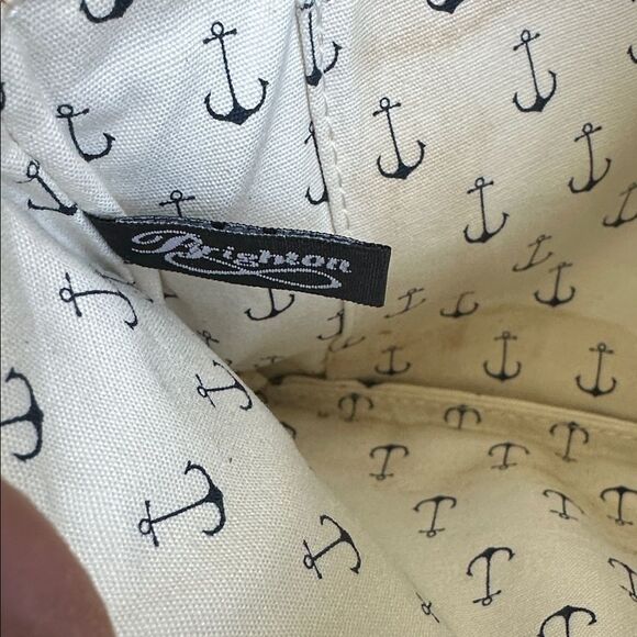 Brighton Genuine Leather Nautical Wristlet Crab & Script Design - Picture 7 of 7